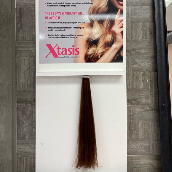 Light Brown #6 Tape In Hair Extensions 24” - Picture 2 of 3